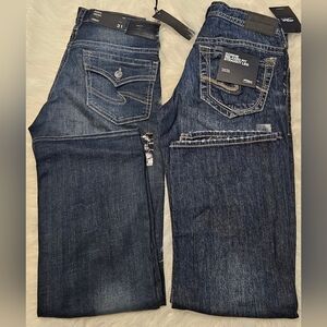 Silver Jeans Co. Men's Gordie & ZAC Relaxed Fit Straight Leg Jeans